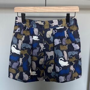 H&M Blue Cat Print Women's Shorts